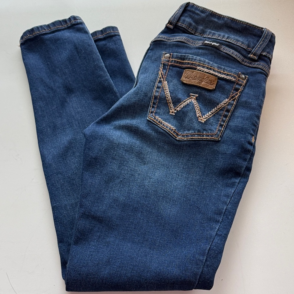 Wrangler Juniors Dark Blue Skinny Jeans